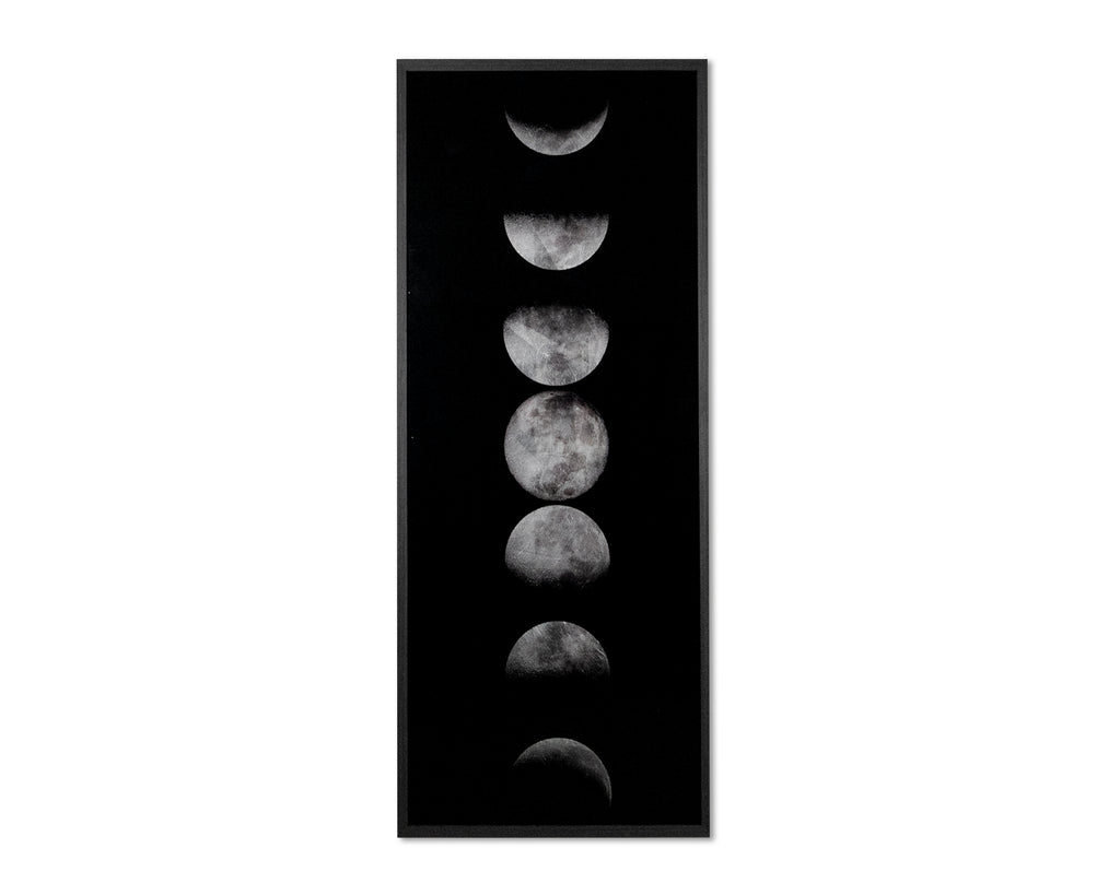 Moon Phases - 72" X 30" - Charcoal Frame