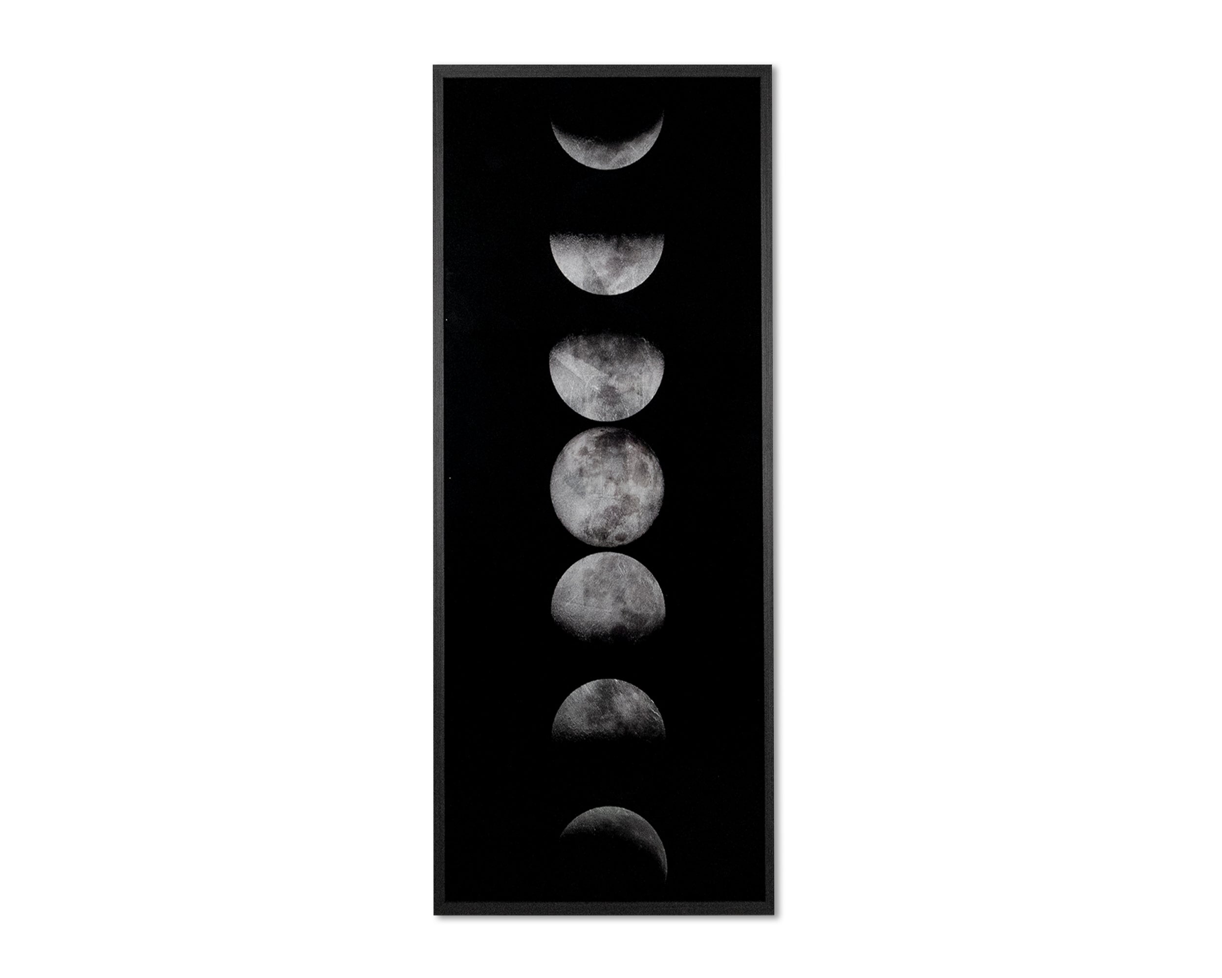 Moon Phases - 72" X 30" - Charcoal Frame