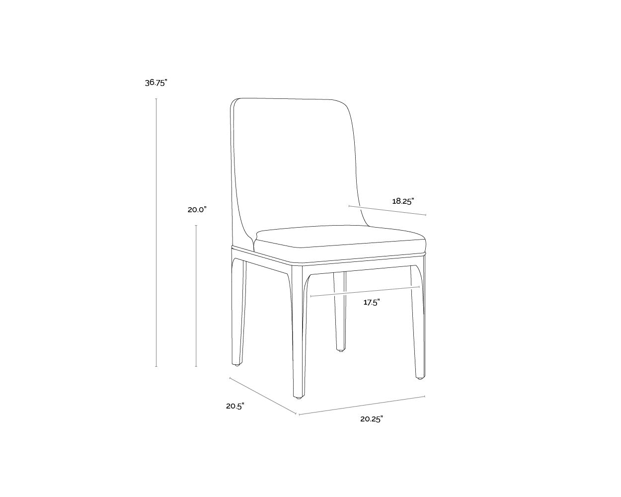 Elisa Dining Chair - Light Oak - Mainz Cream