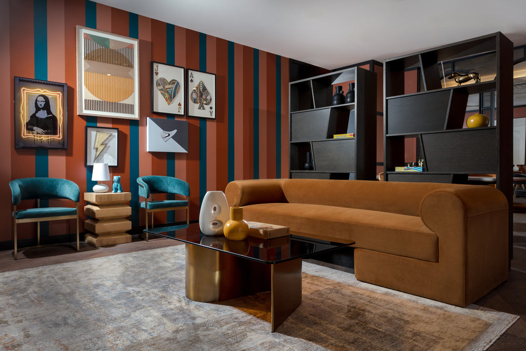 Ionic Sofa - Meg Gold