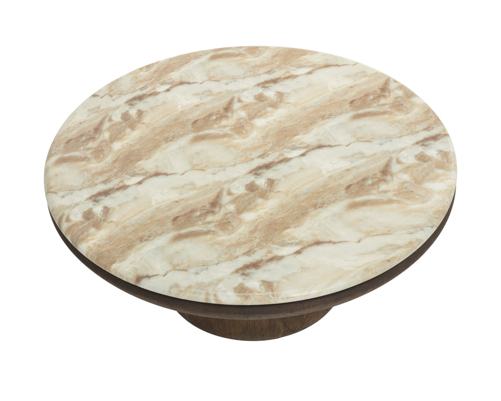 Orula Coffee Table - Marble Look - Macchiato