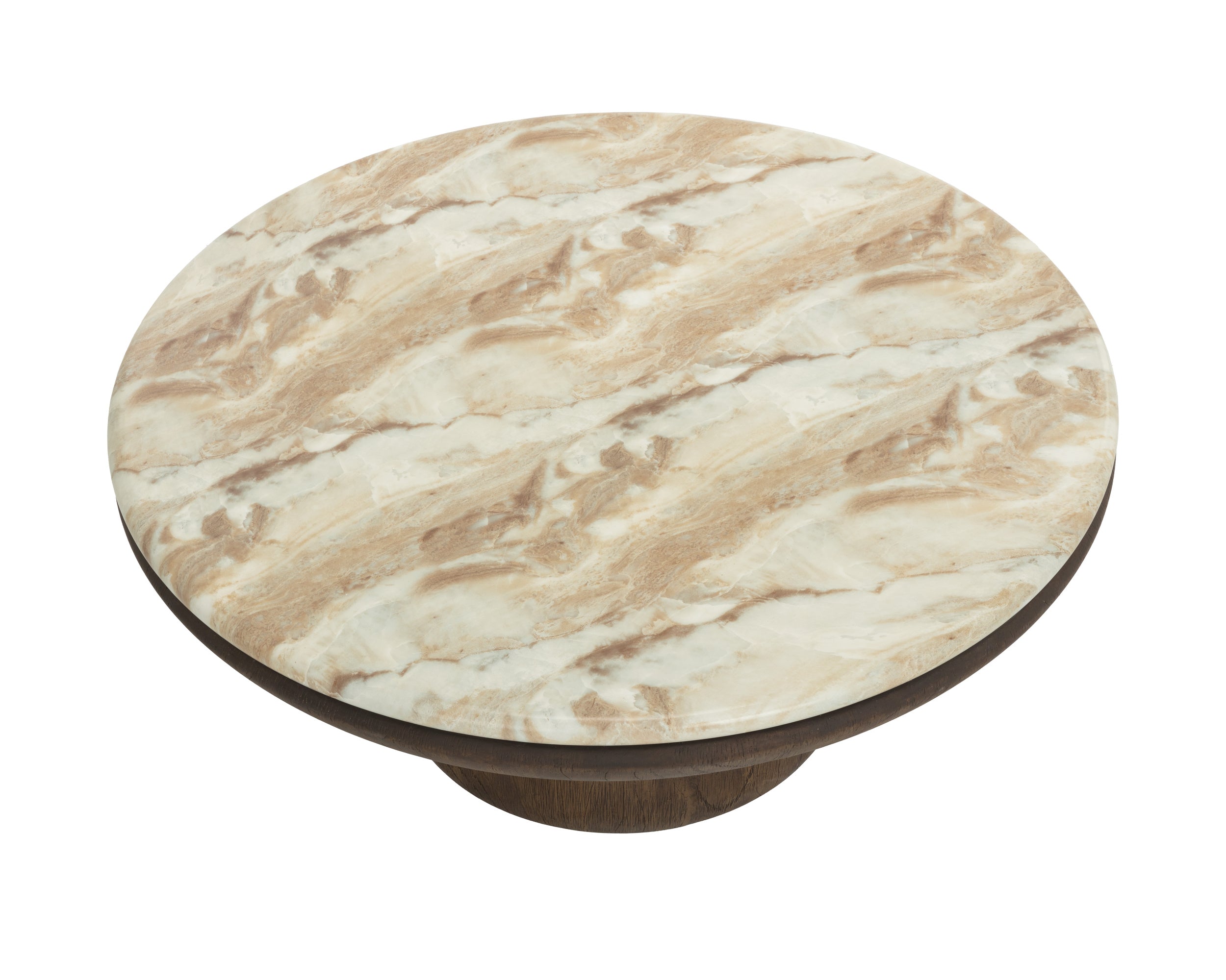 Orula Coffee Table - Marble Look - Macchiato