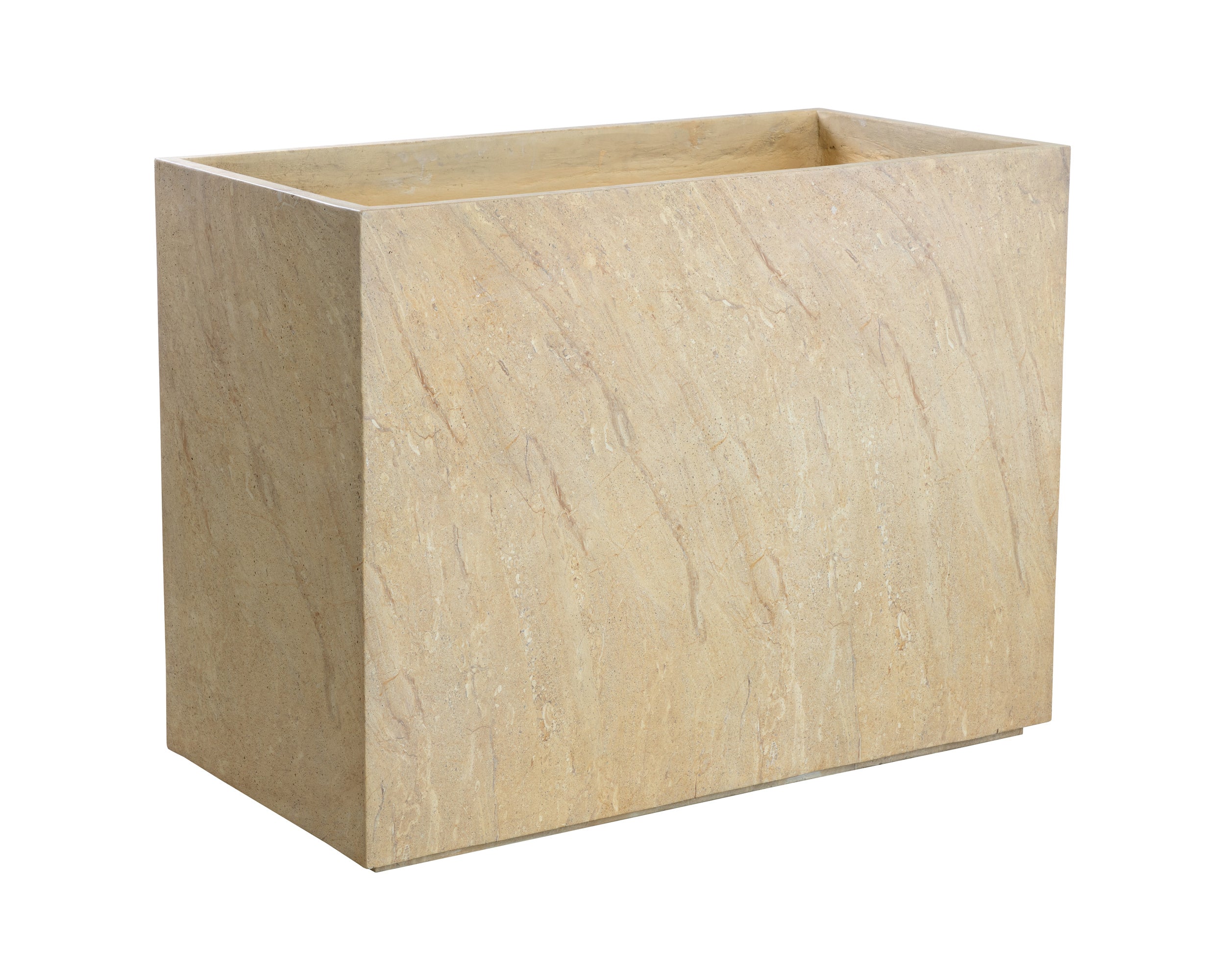 Leilani Planter - Large - Travertine Look
