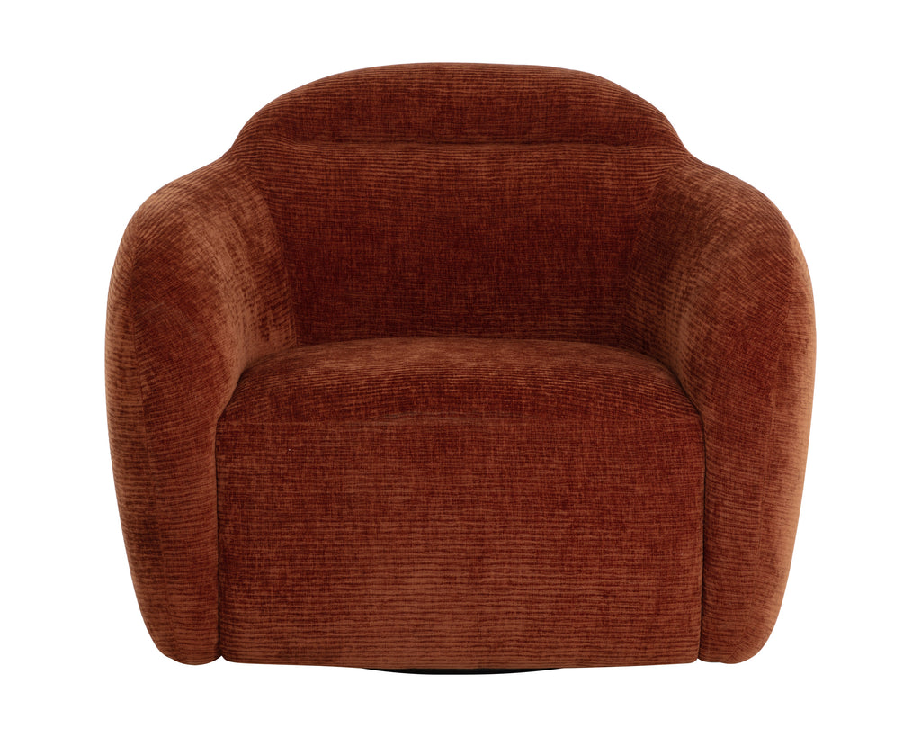 Ismo Swivel Lounge Chair - Opera Spice