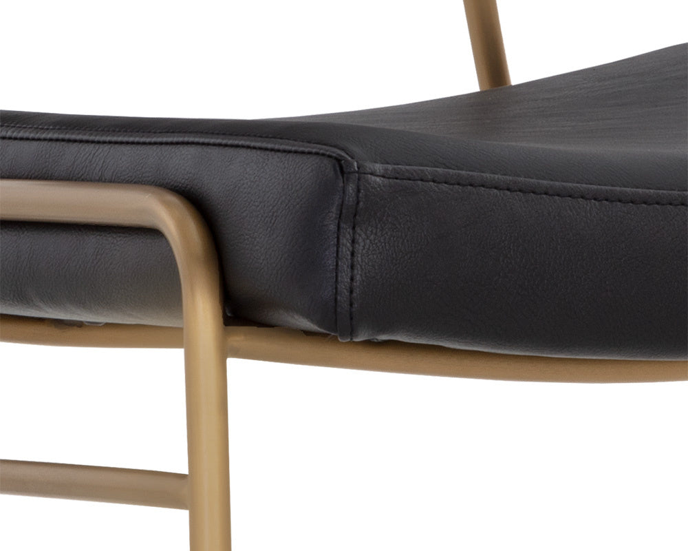 Brinley Dining Chair - Gold - Nightfall Black / Chacha Grey