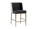 Joplin Counter Stool - Cantina Black / Vera White Pepper