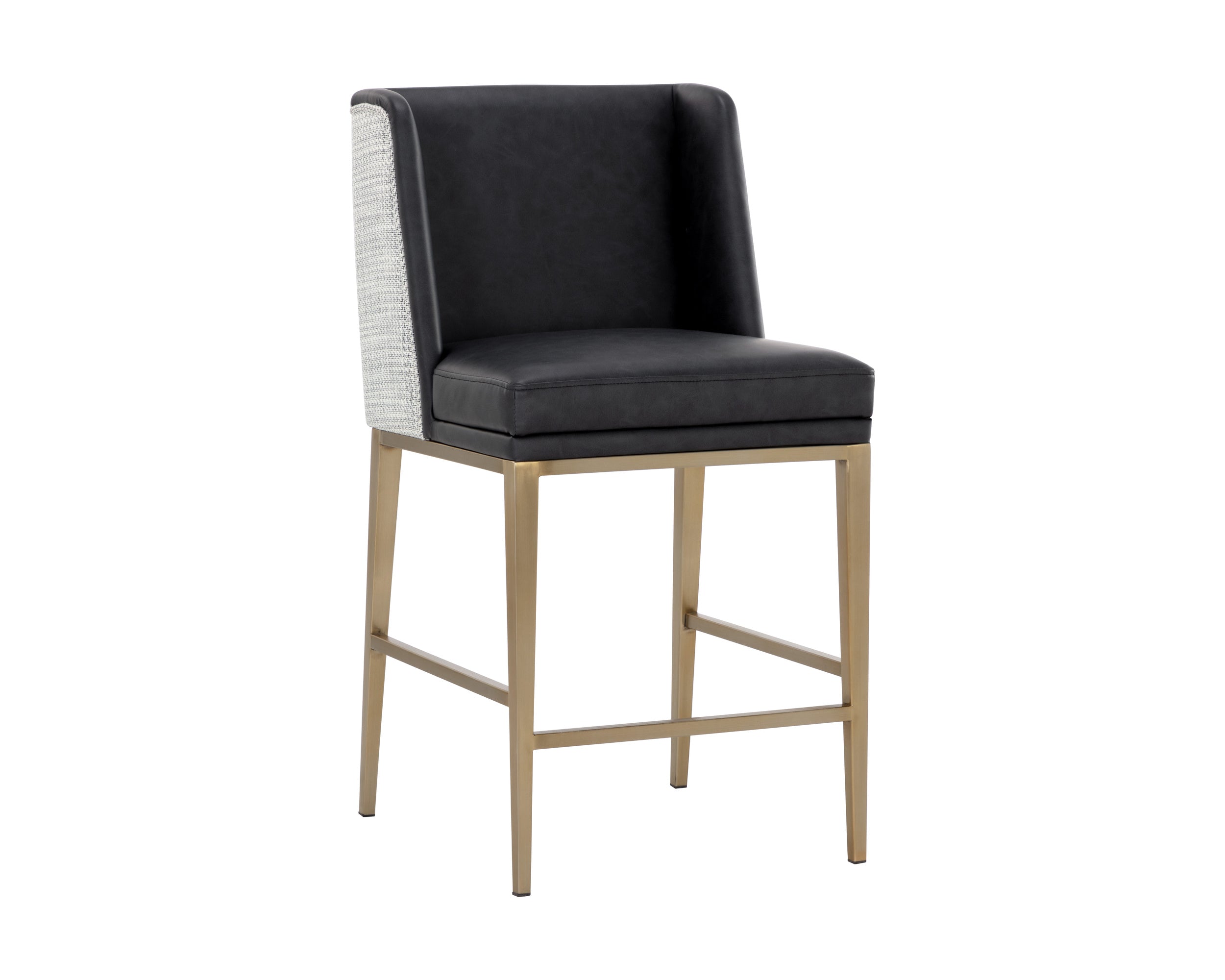 Joplin Counter Stool - Cantina Black / Vera White Pepper