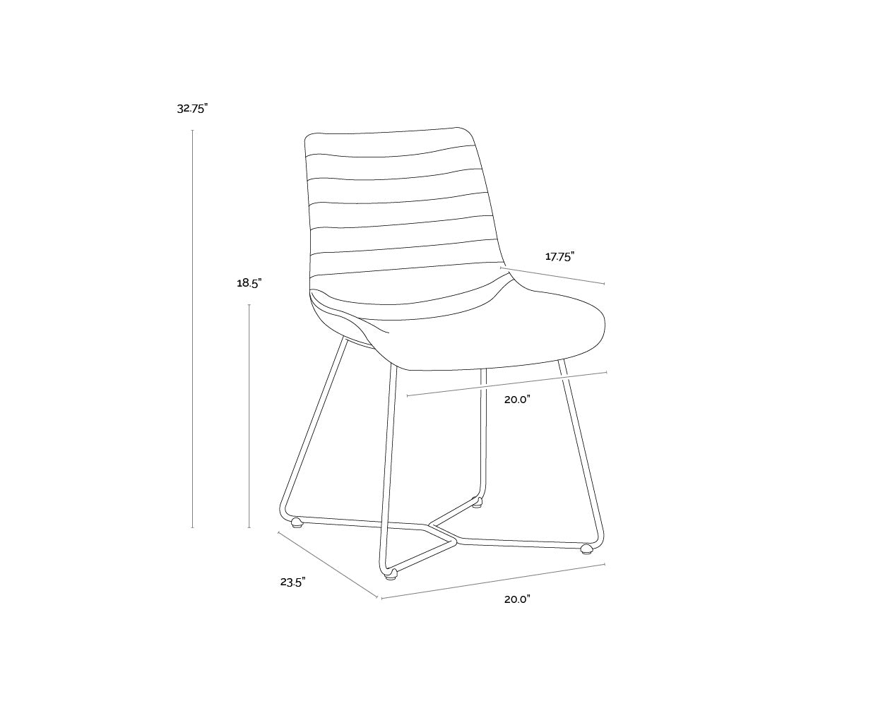 Gracen Dining Chair - Nightfall Black