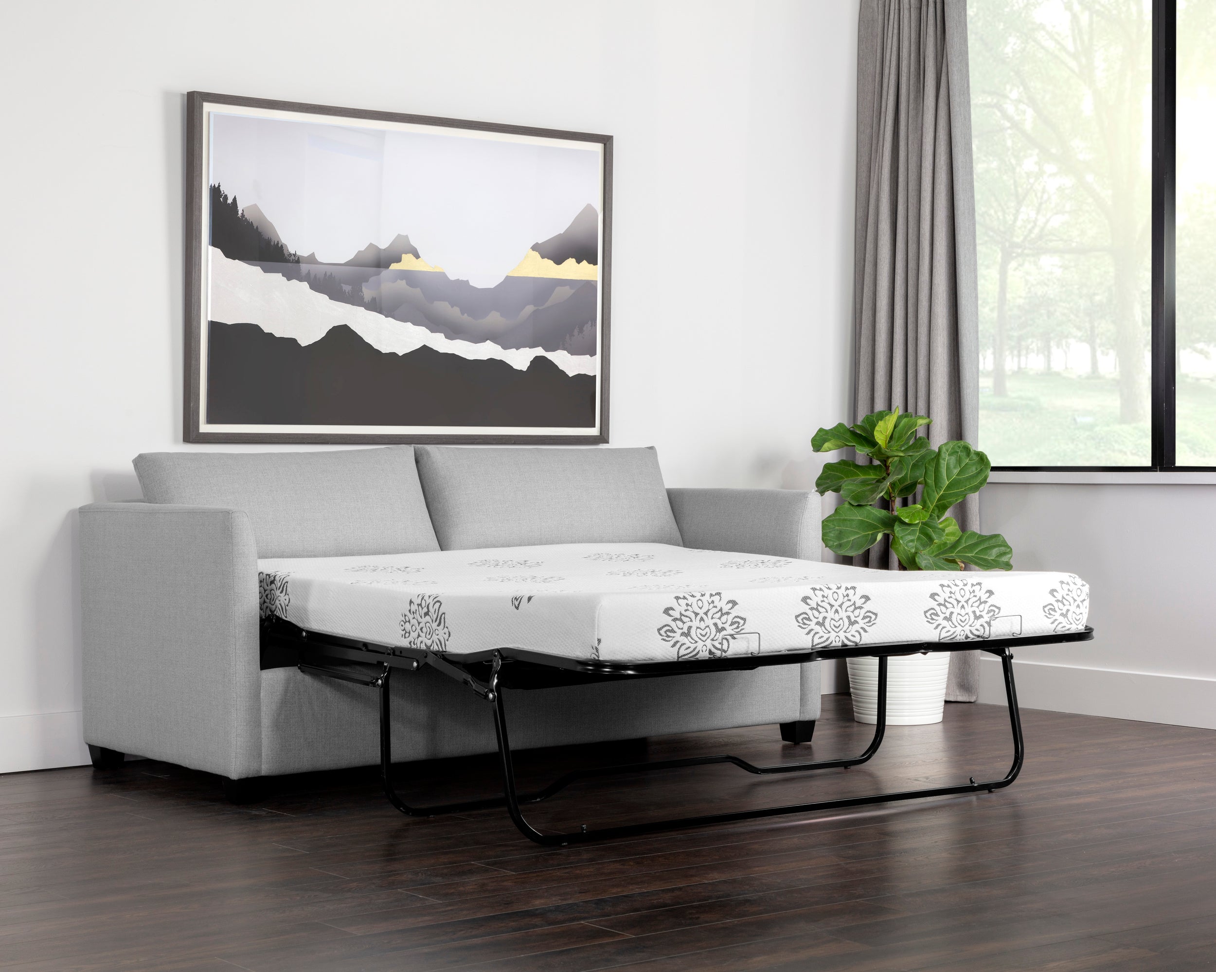 Nico Sofa Bed - Broderick Charcoal