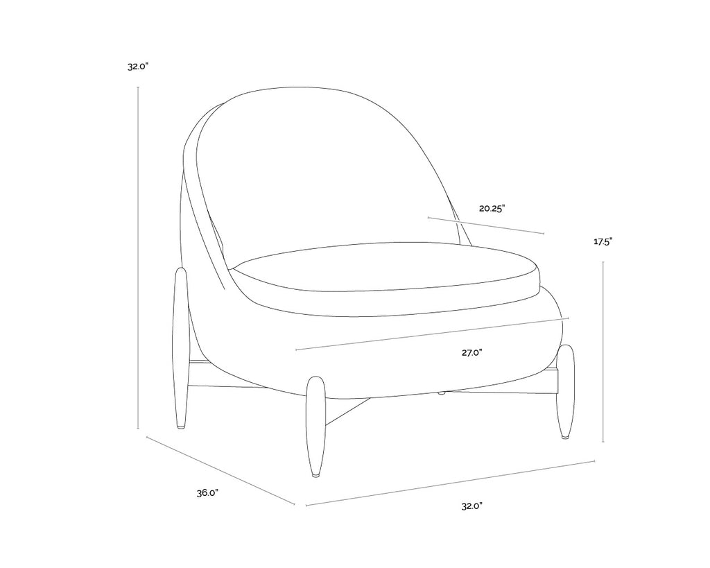 Carilo Lounge Chair - Stinson Cream