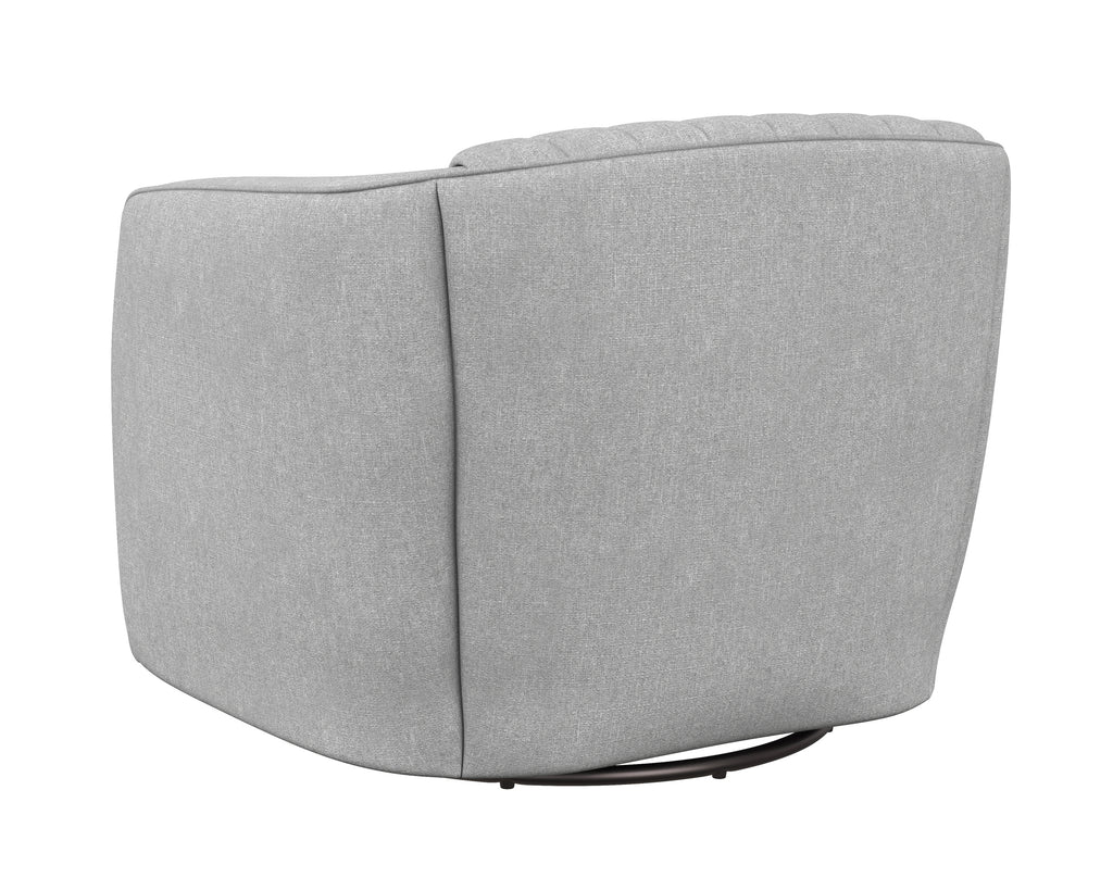 Garrison Swivel Lounge Chair - Liv Dove