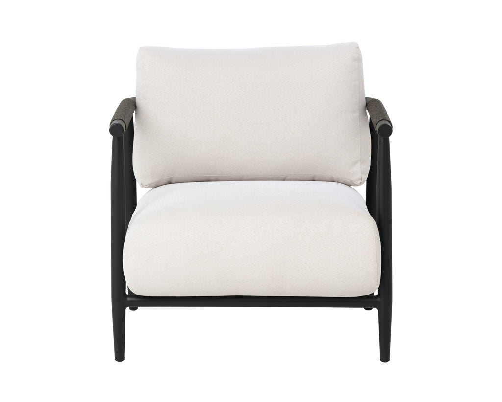 Muros Lounge Chair - Black - Palazzo Cream