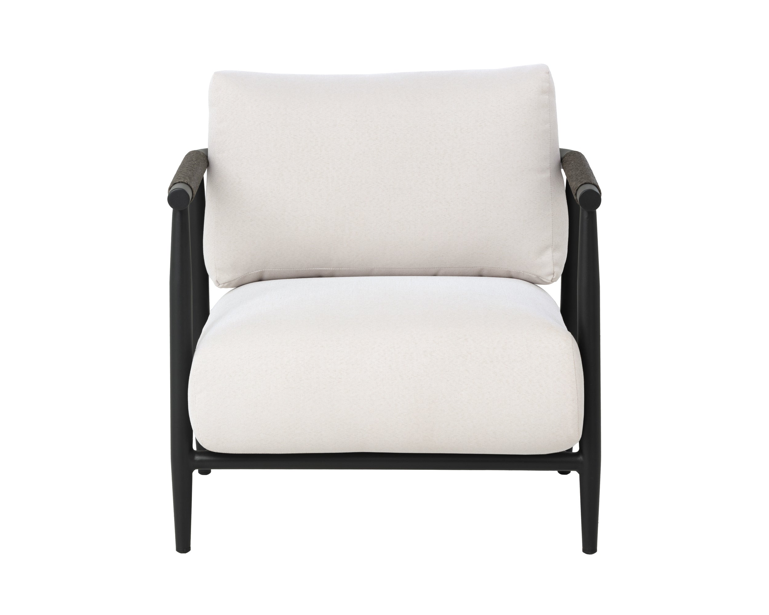 Muros Lounge Chair - Black - Palazzo Cream