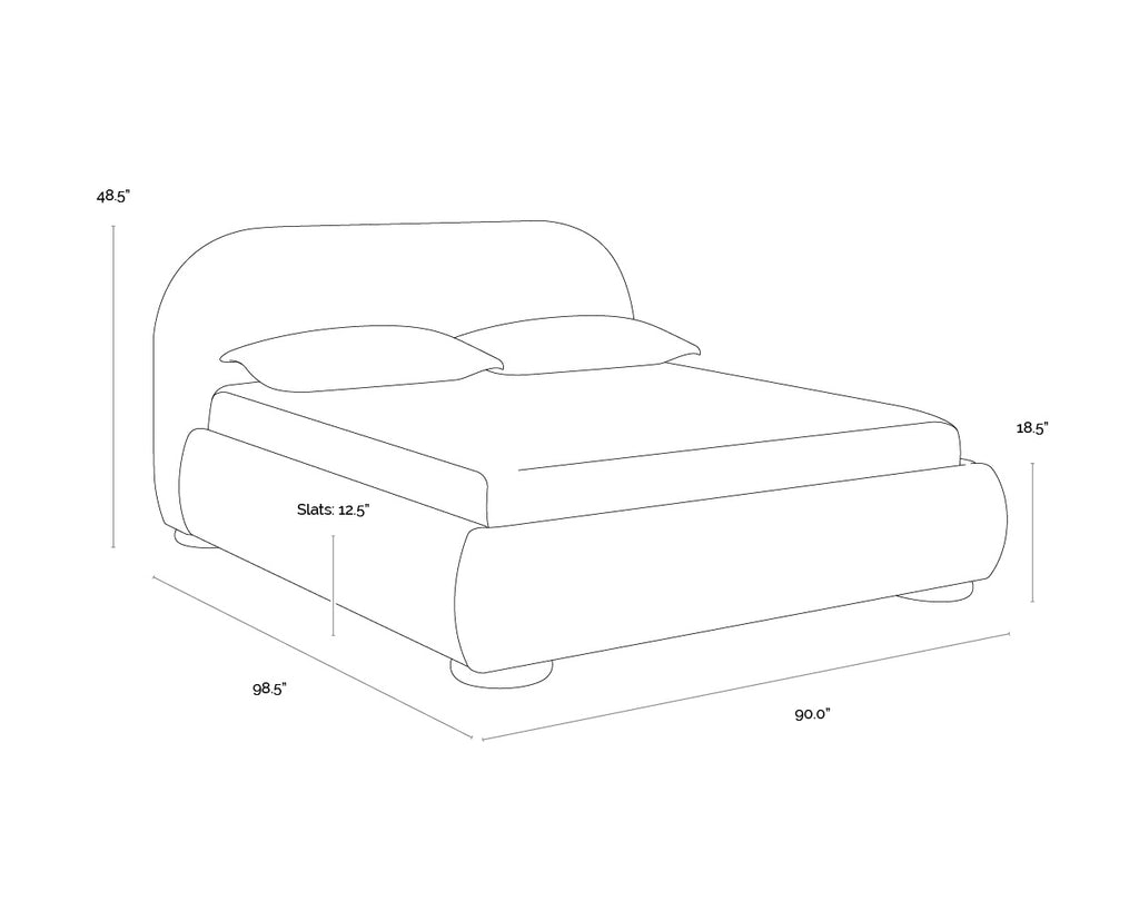 Marin Bed - King - Kona Camel