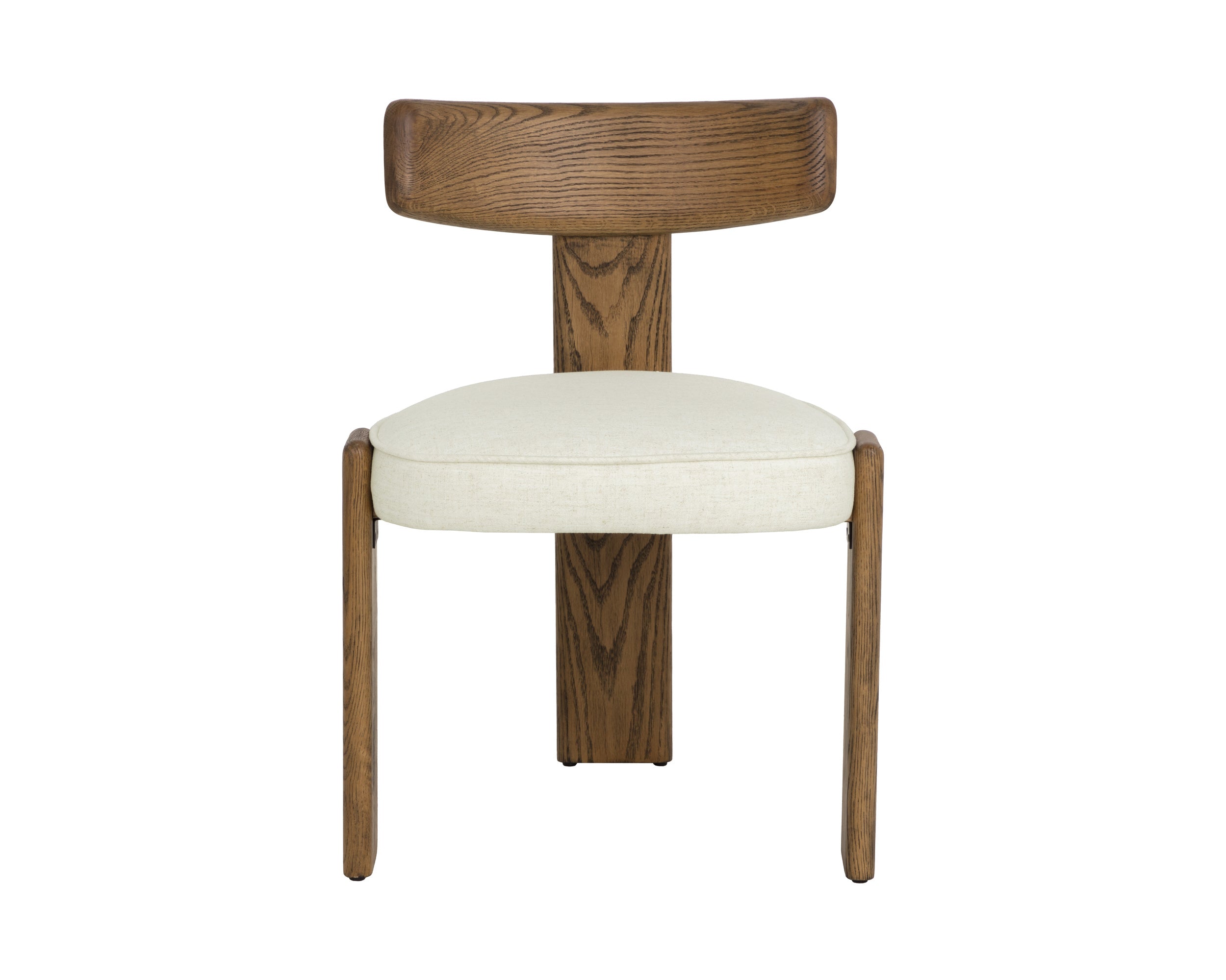 Horton Dining Chair - Warm Brown - Geralt Linen