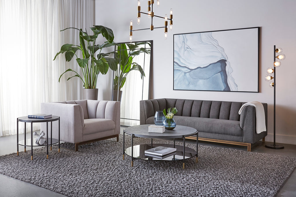 Glacial Rock - 48" X 72" - Black Floater Frame