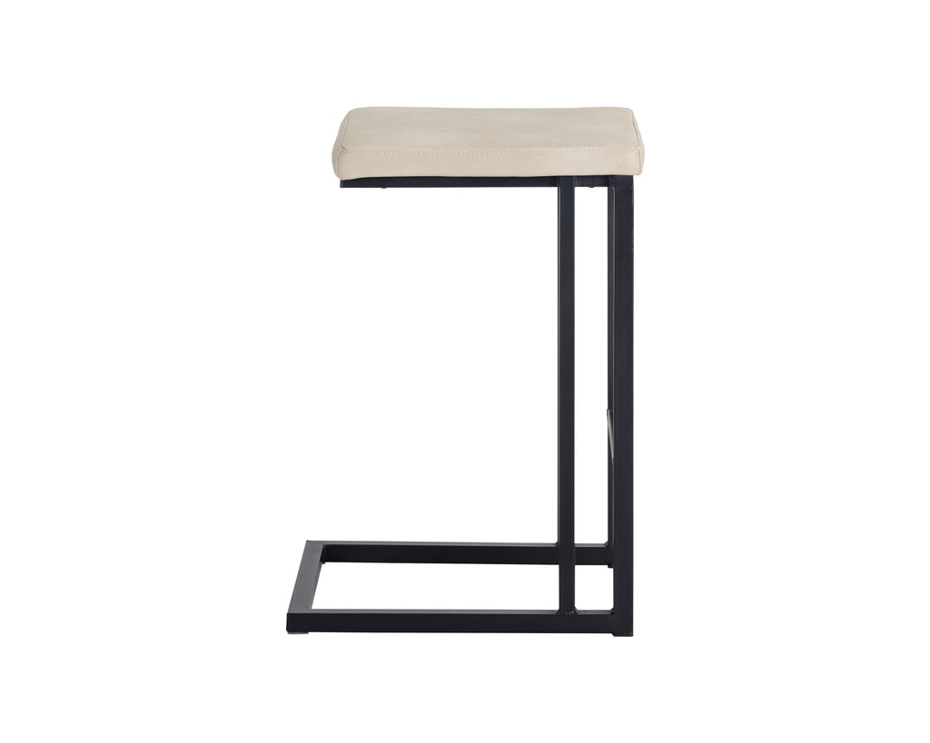 Boone Counter Stool - Black - Bravo Cream