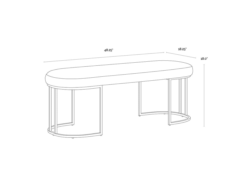 Rayla Bench - Belfast Oatmeal