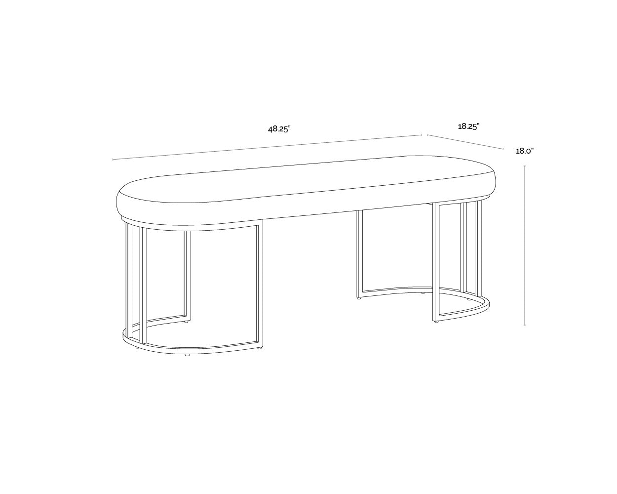 Rayla Bench - Belfast Oatmeal