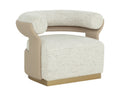 Olida Swivel Lounge Chair - Hailey Moon / Napa Beige