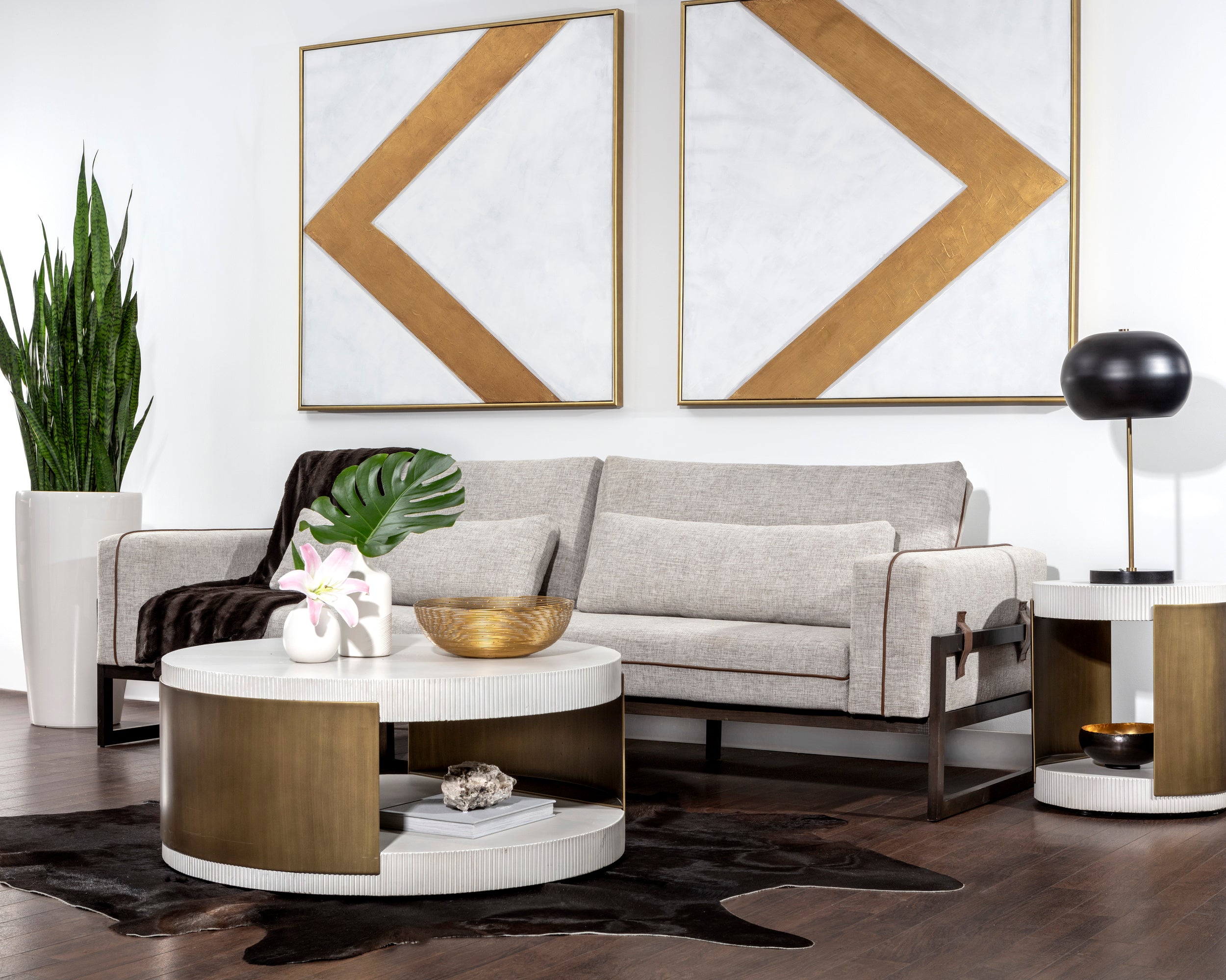 Cavette Coffee Table - White