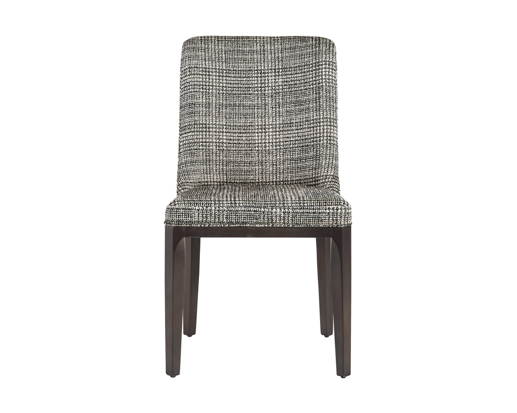 Elisa Dining Chair - Grey Oak - Naya Check Black