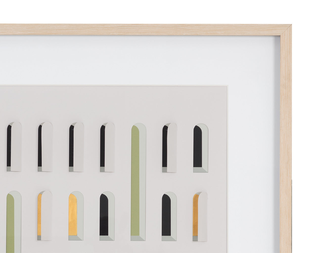 Door To Door (Set Of 2) - 36" X 49" - Natural Frame