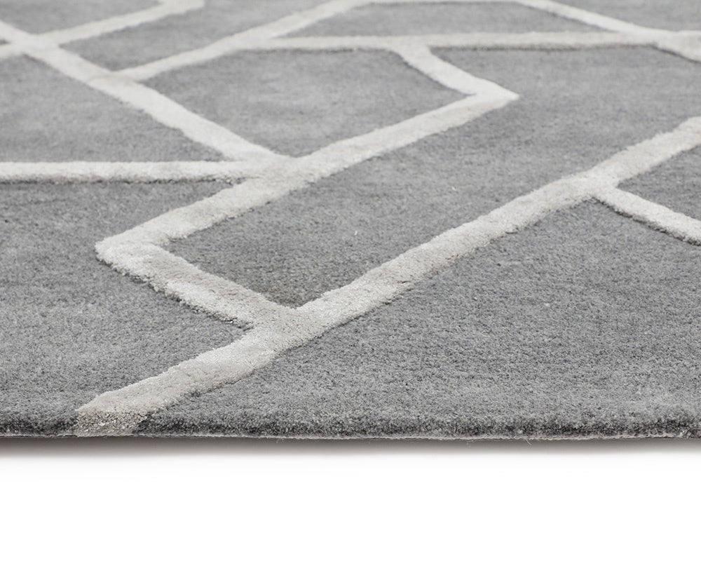 Zizi Hand-Tufted Rug - Grey - 9' X 12'