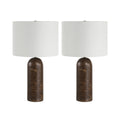 Dorato Table Lamp | Brown Travertine