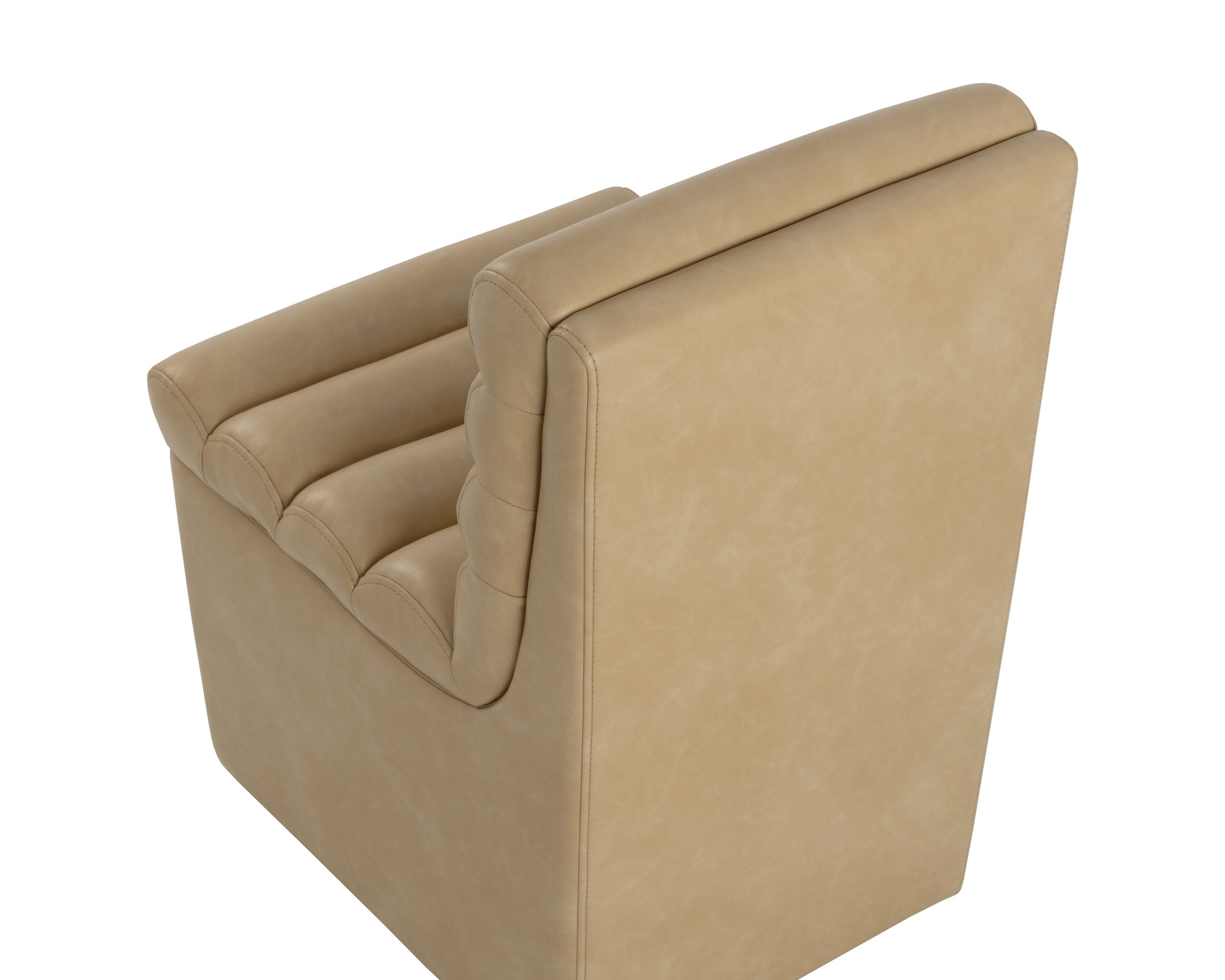 Norm Wheeled Dining Chair - Copley Latte
