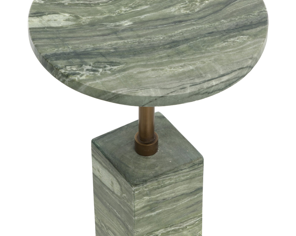 Mizani End Table - Marble Look - Sage