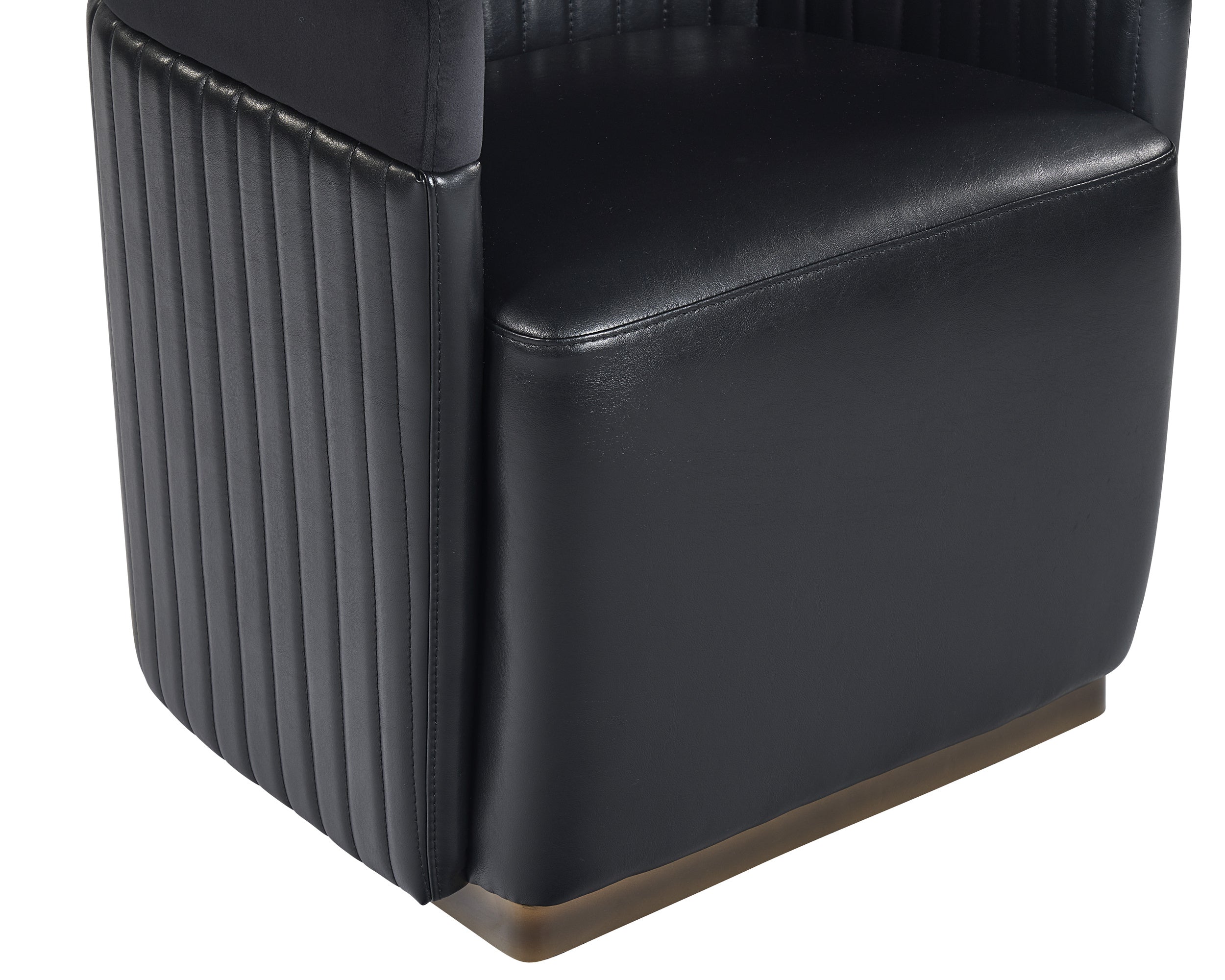 Genval Wheeled Lounge Chair - Abbington Black / Cantina Black