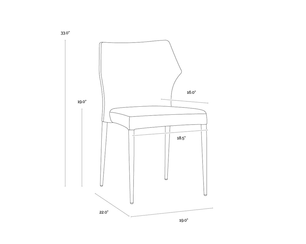 James Stackable Dining Chair - City Grey