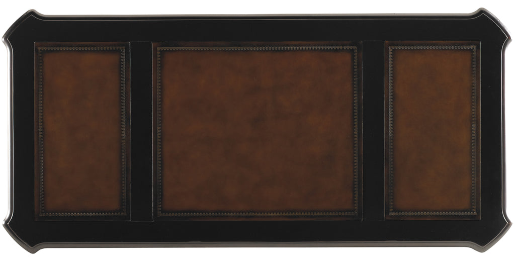 Telluride 76'' Executive Desk withLeather Panels