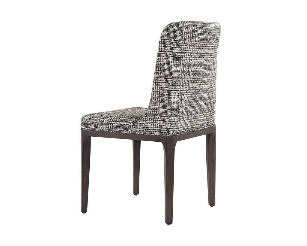 Elisa Dining Chair - Grey Oak - Naya Check Black