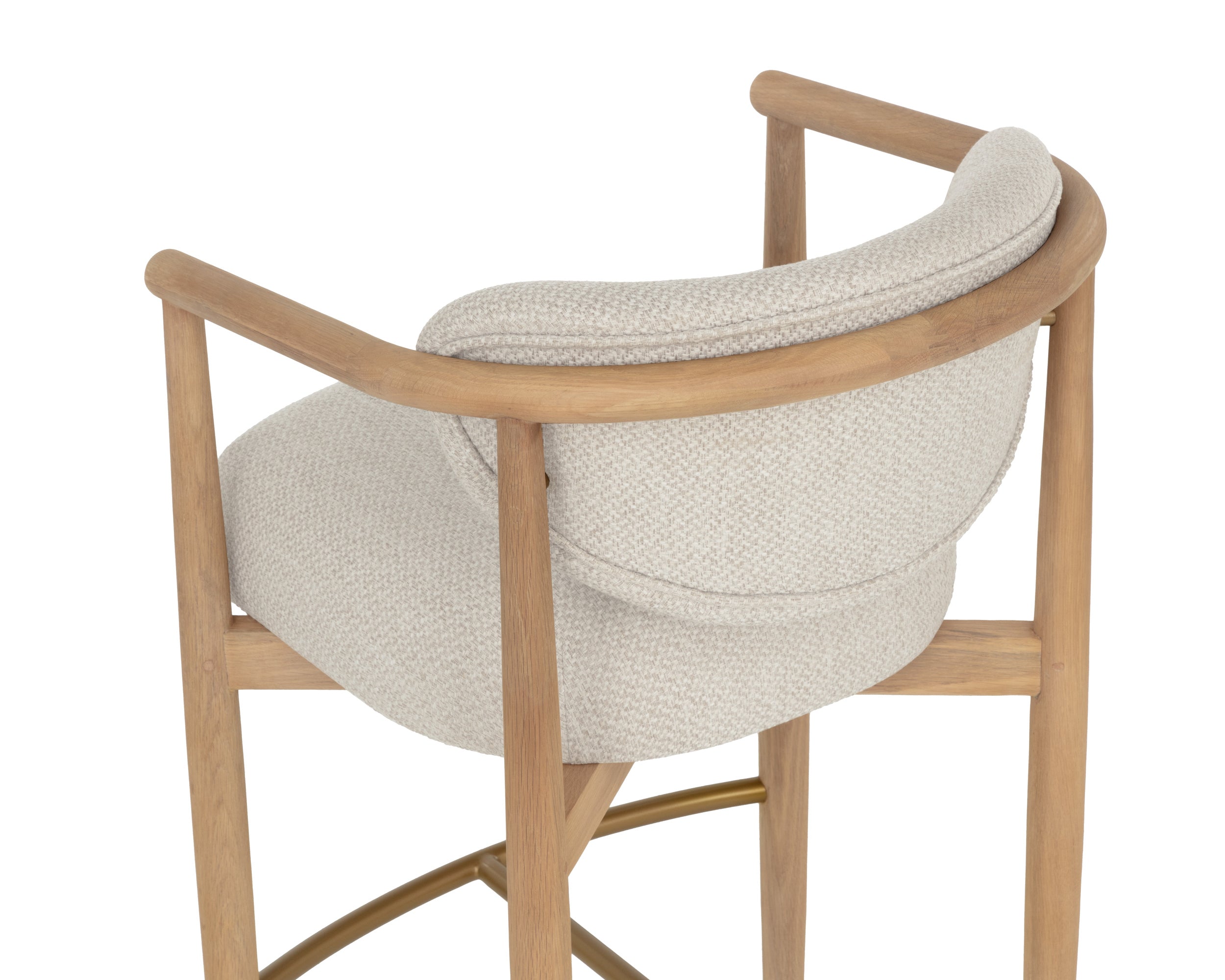 Sigrid Barstool - Light Oak - Monument Oatmeal