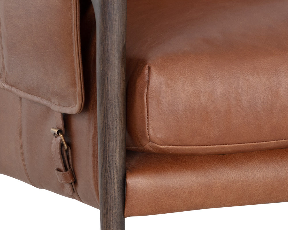 Mauti Armchair - Brown - Shalimar Tobacco Leather