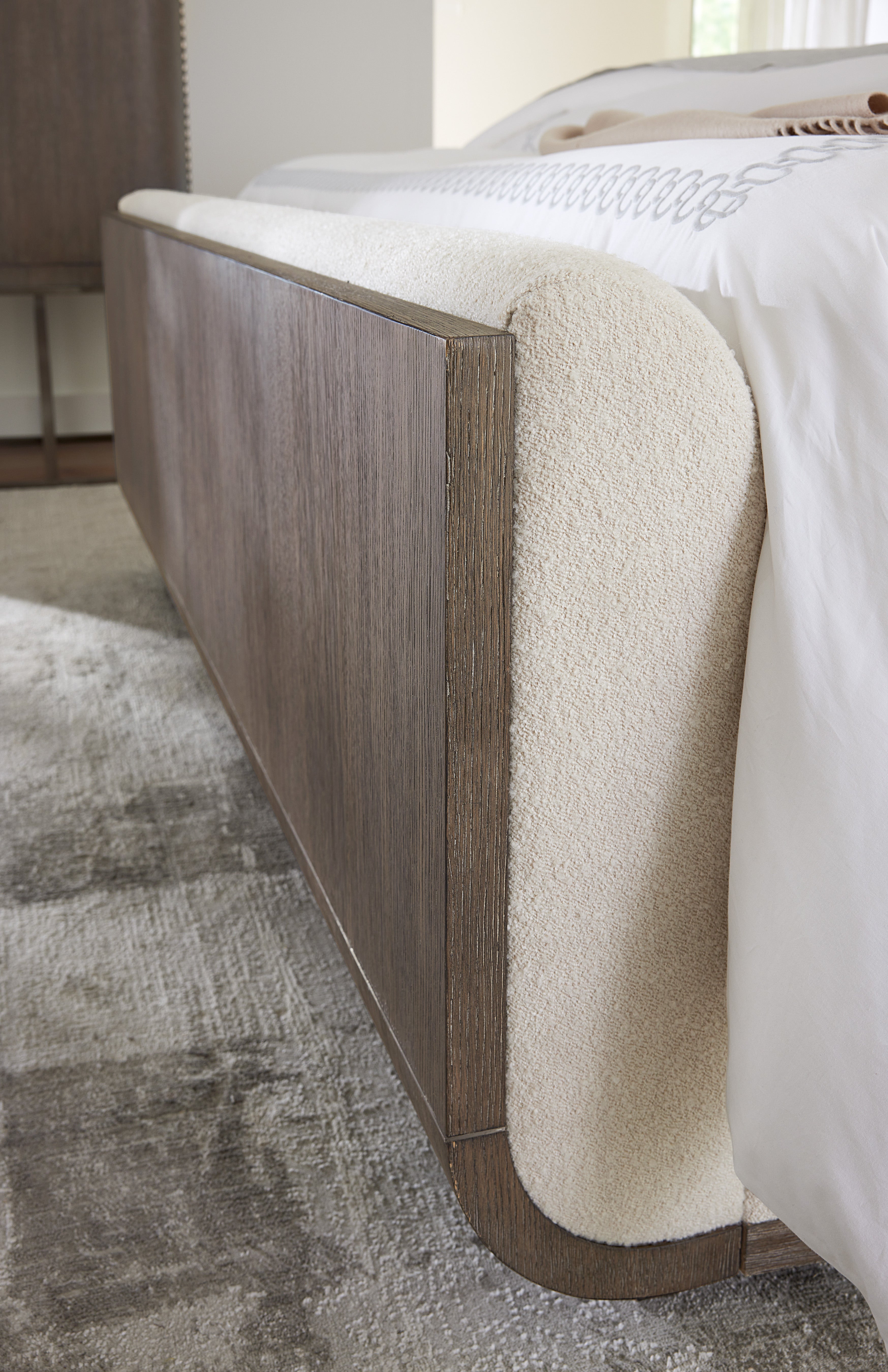 Modern Mood Queen Upholstered Panel Bed | Mink