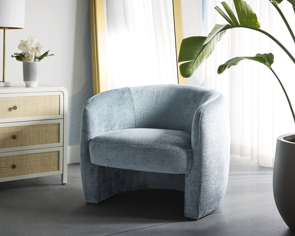Mircea Lounge Chair - Bergen French Blue