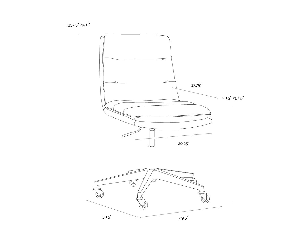 Stinson Office Chair - Hailey Moon / Kona Camel