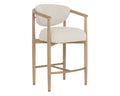 Sigrid Counter Stool - Light Oak - Monument Oatmeal
