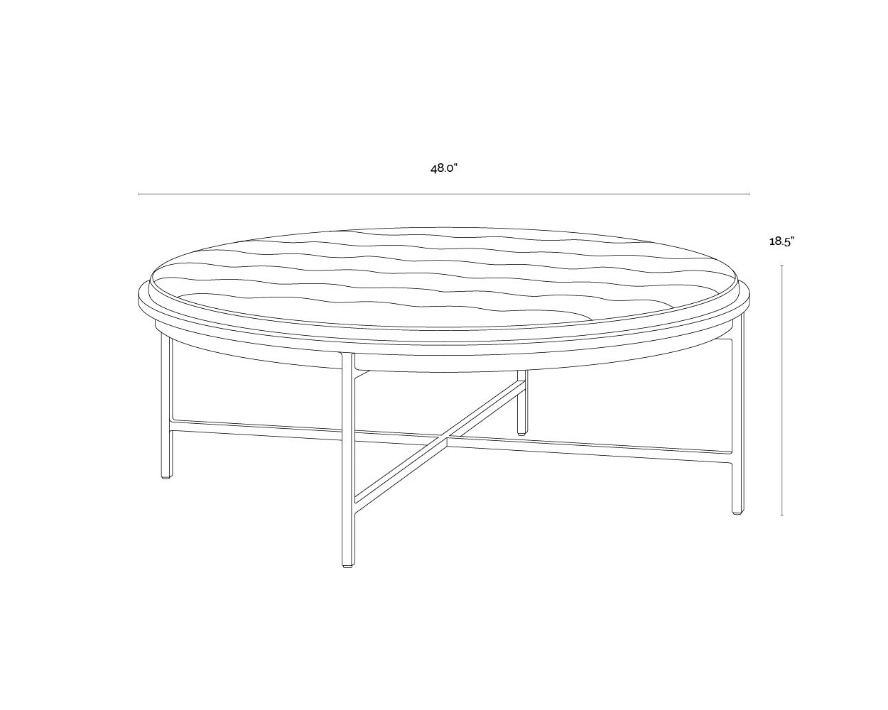 Ethel Ottoman - Round - Piccolo Pebble