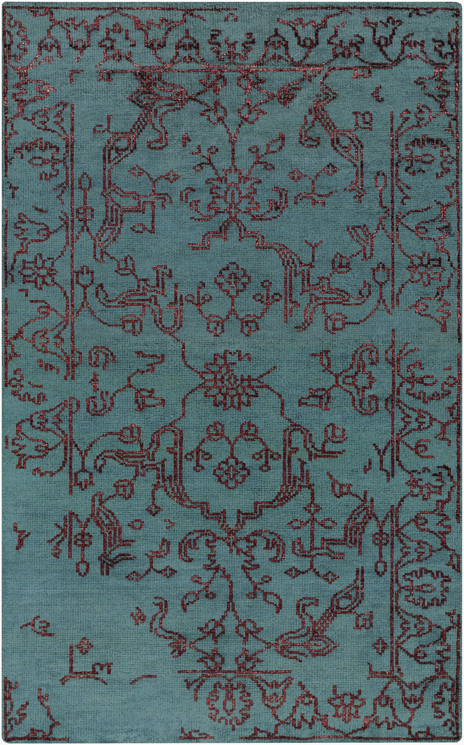 Bagras Rug | Teal | BGR6002