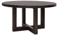 Driftwood 60in Round Dining Table | Burnt Timber