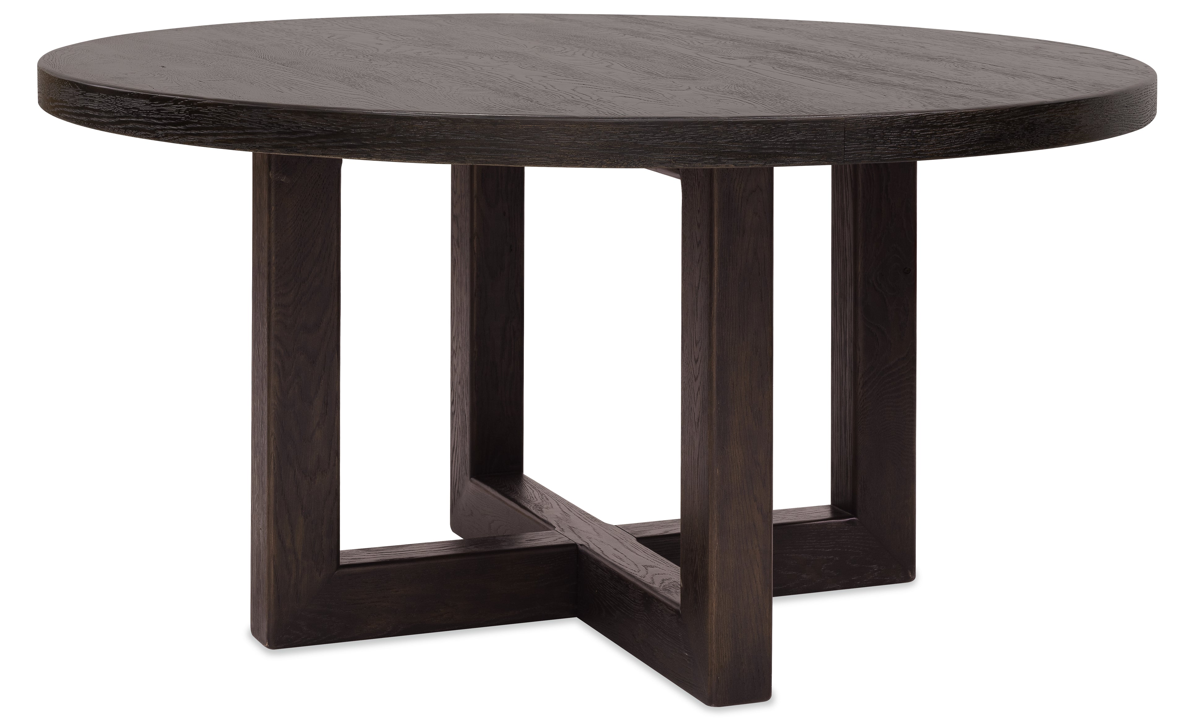Driftwood 60in Round Dining Table | Burnt Timber