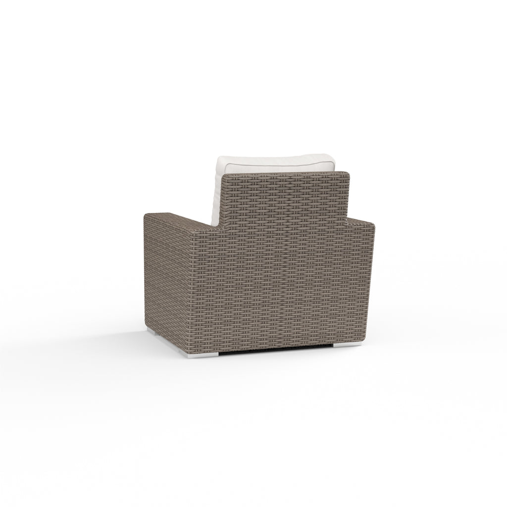 Coronado Club Chair in Canvas Flax w/ Self Welt