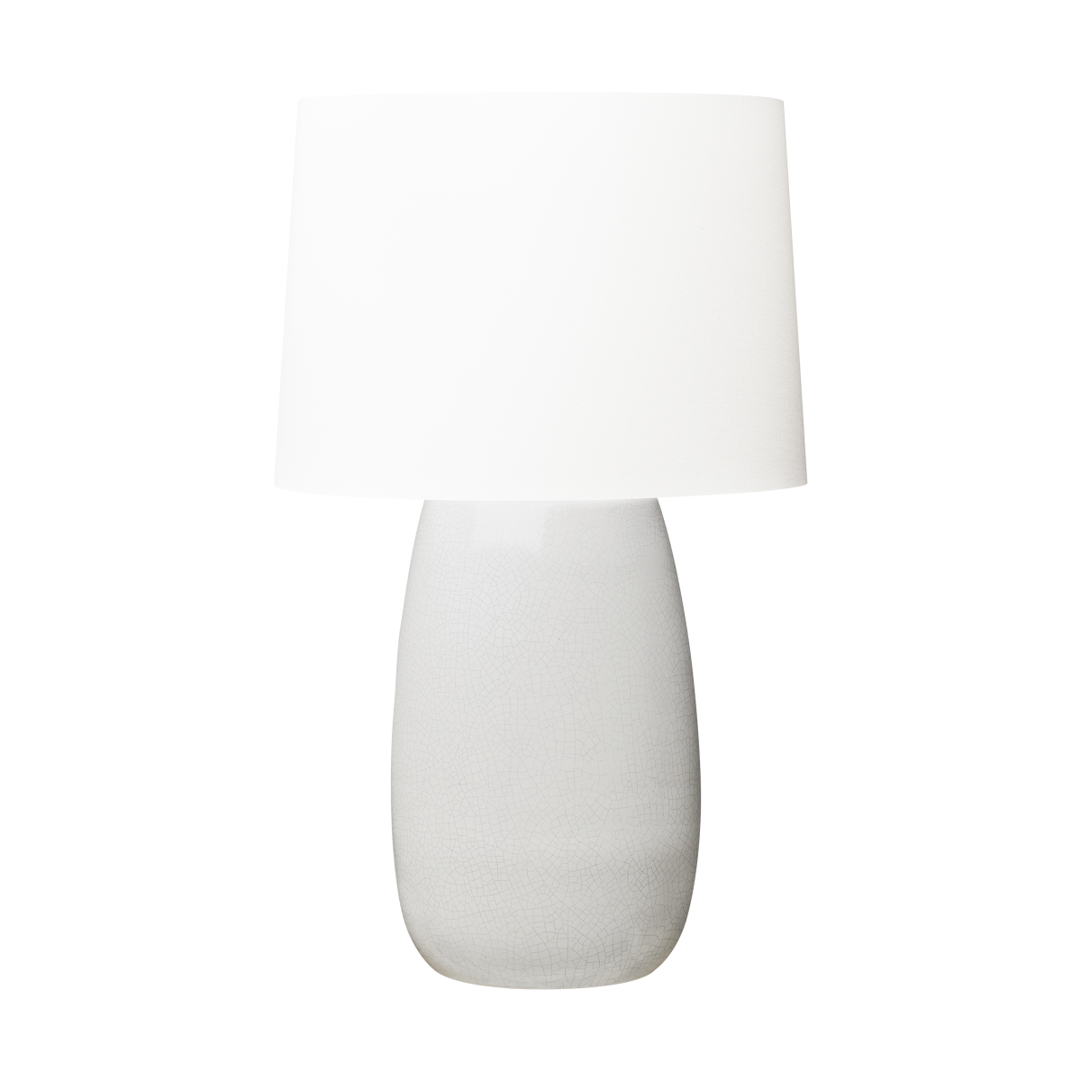 Roma Table Lamp White Crackle Bulbs Inc