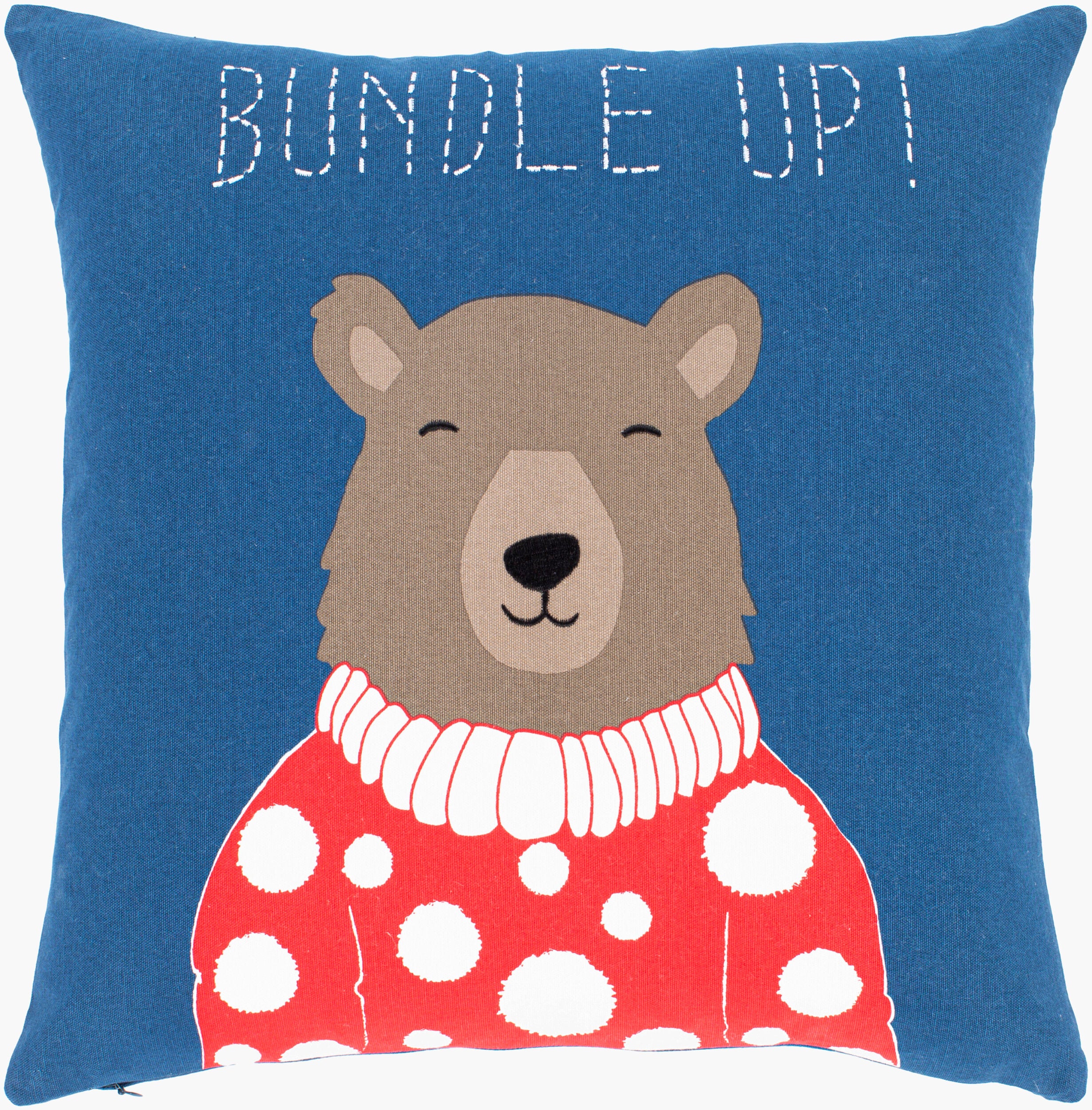 Bundle Up Bear Accent Pillow | BUB001