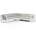 Newport Sectional in Cast Silver, No Welt