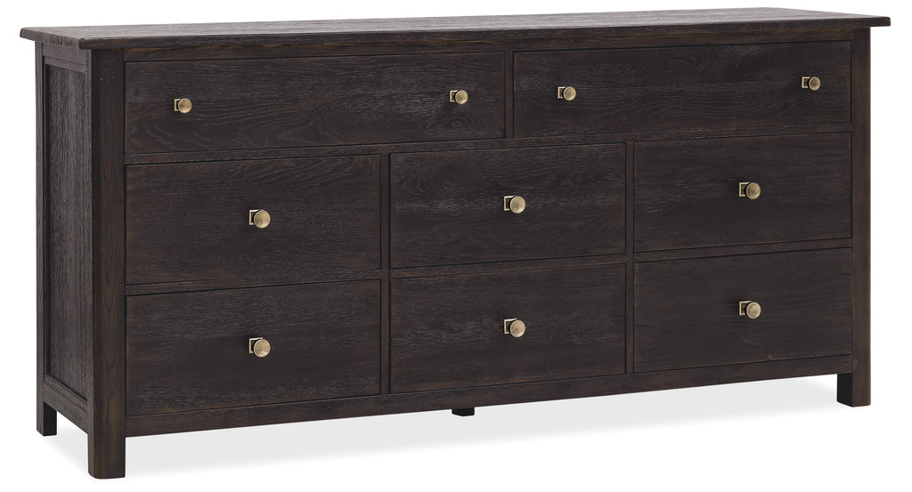 Driftwood Eight-Drawer Dresser | Burnt Timber